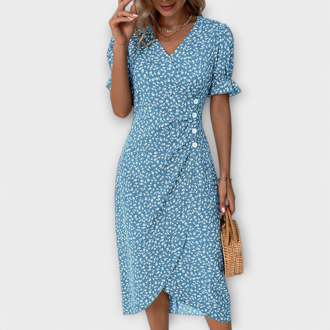 Berlin - Elegant Women's Floral Dress