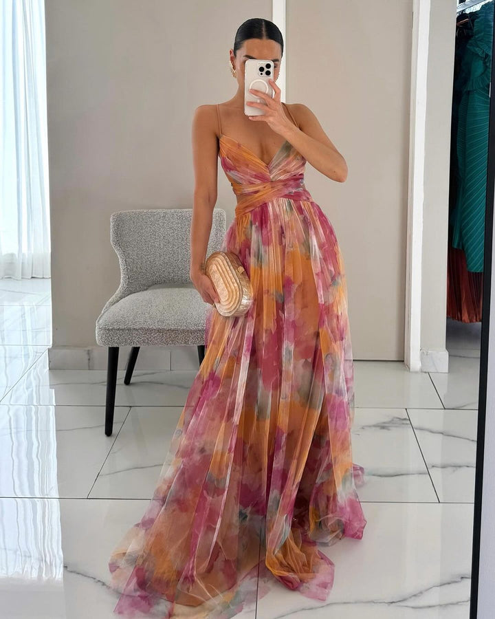 AMELIA - MAXI DRESS, FLUID ELEGANCE AND HARMONIOUS MOVEMENT