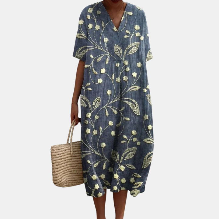 Flattering Summer Dress with Print