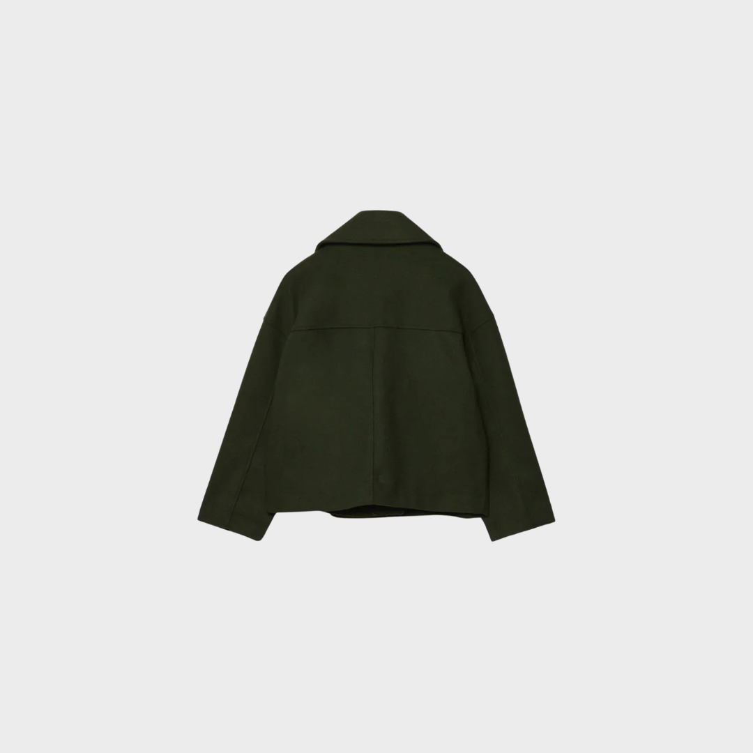 Aria | Winter Cropped Wool-Blend Jacket