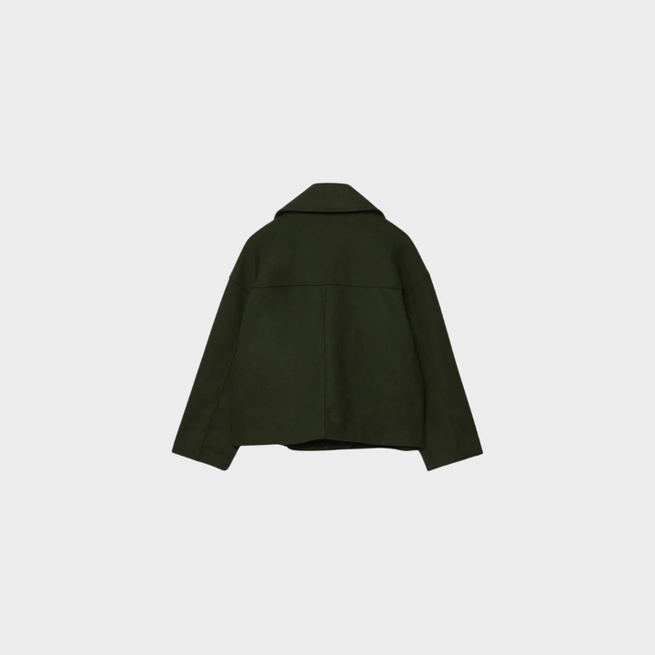 Aria | Winter Cropped Wool-Blend Jacket