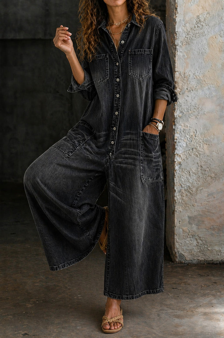 VIVIENNE | Casual Denim Jumpsuit