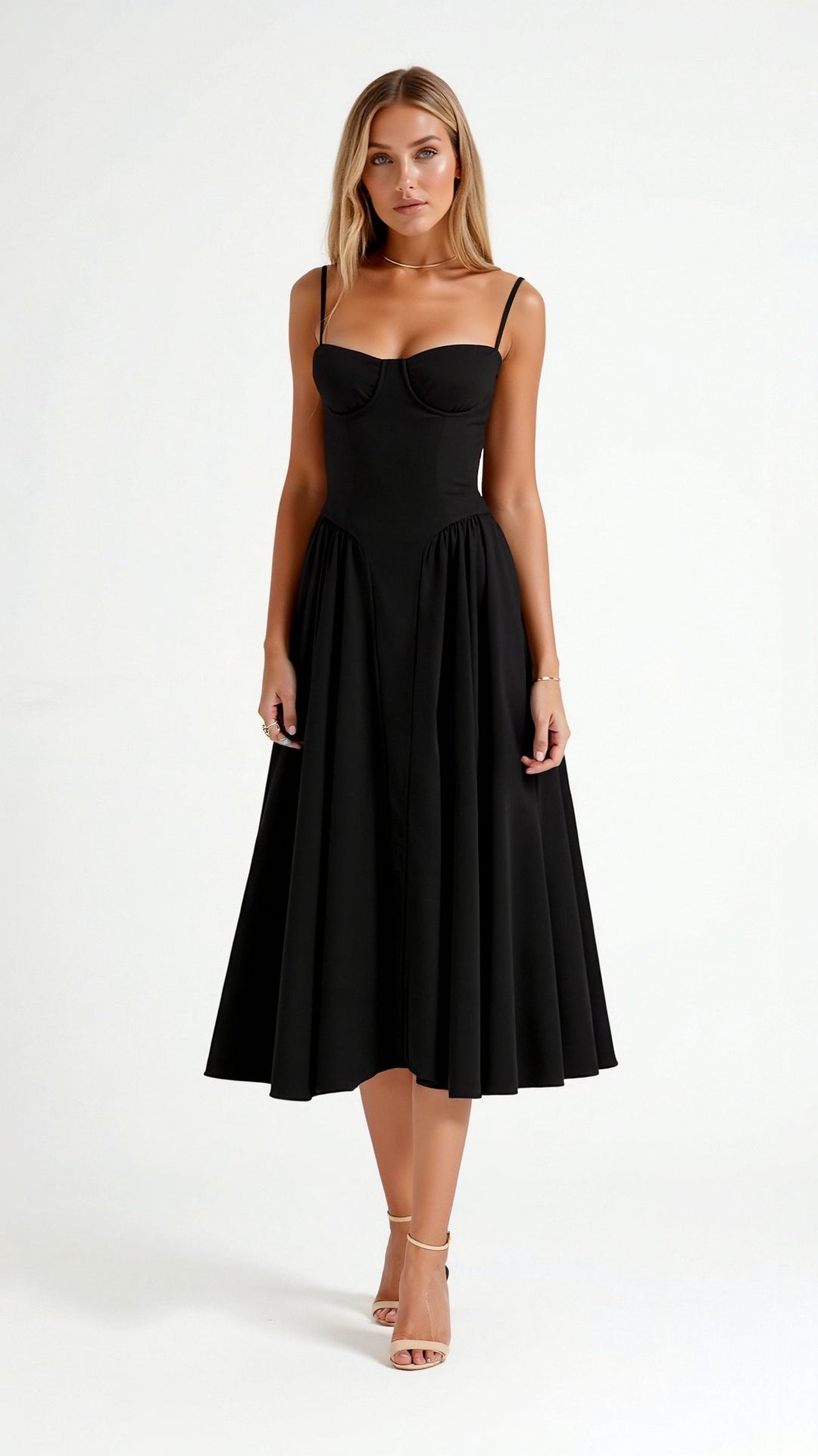 Clara Floral Print Midi Dress