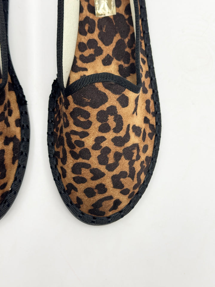 Friulan slippers in animal-print velvet