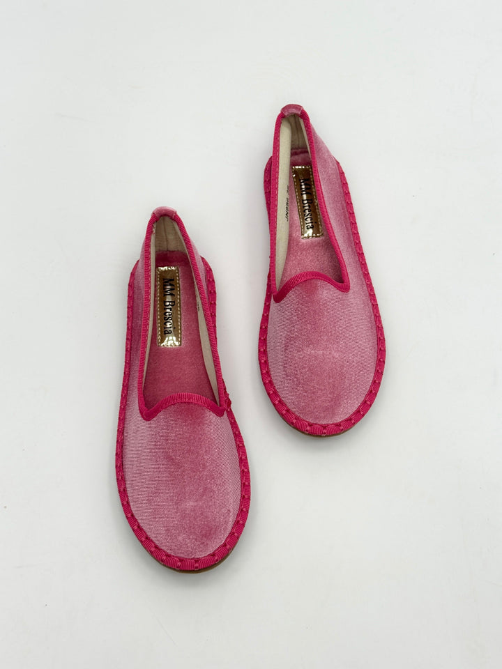 Velvet Friulane shoes with trim