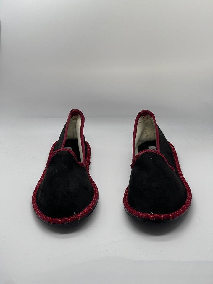 Velvet Friulane shoes with trim
