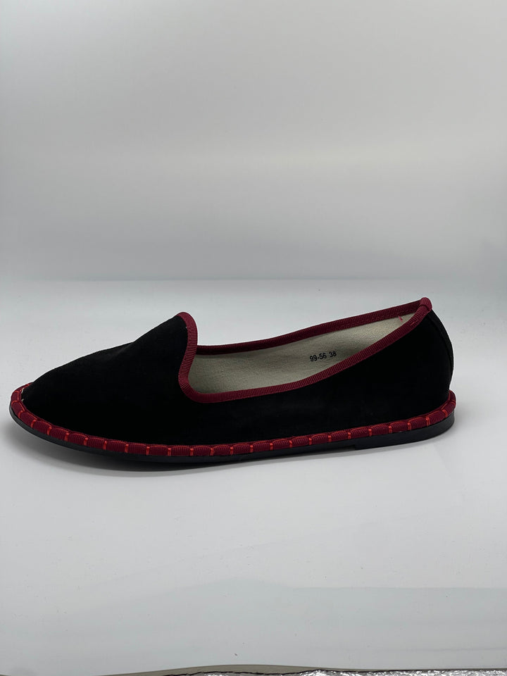 Velvet Friulane shoes with trim