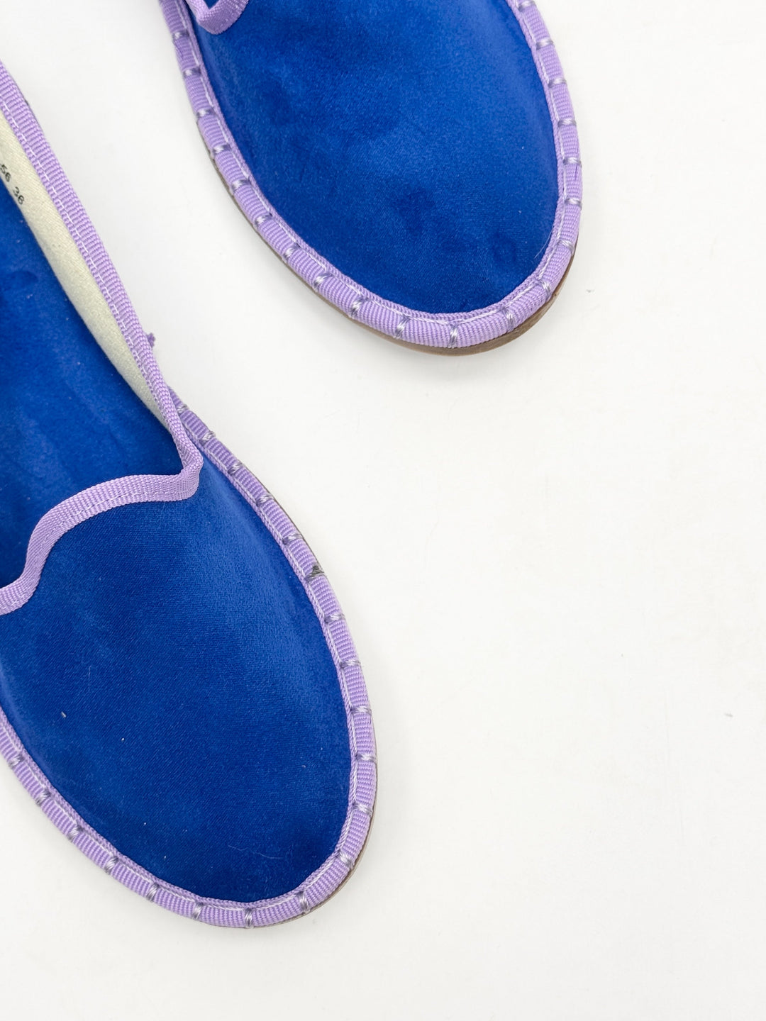 Velvet Friulane shoes with trim