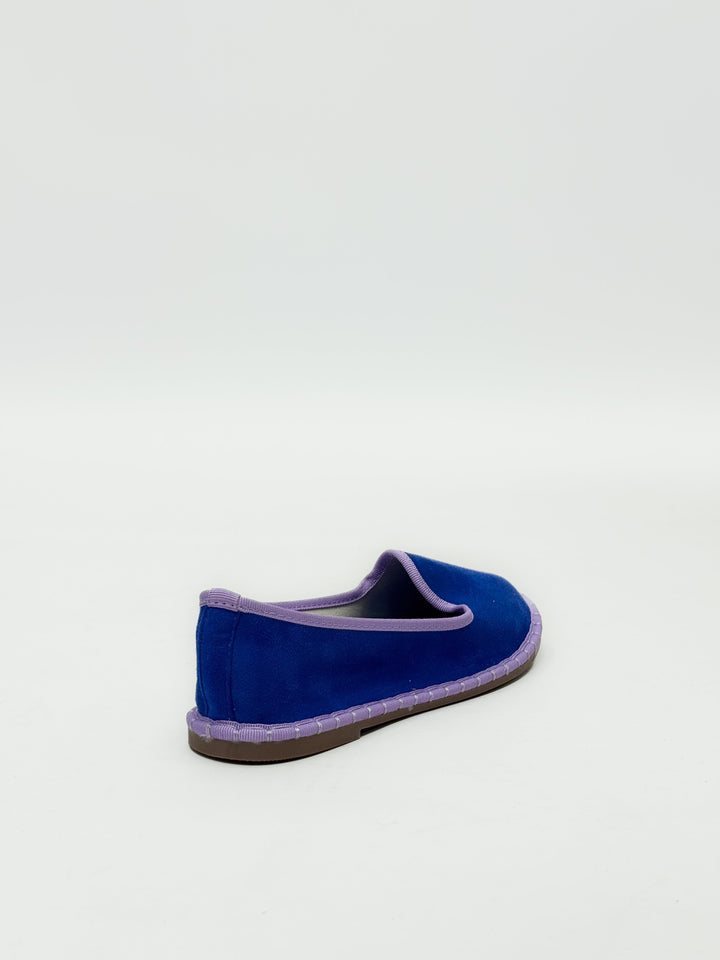 Velvet Friulane shoes with trim