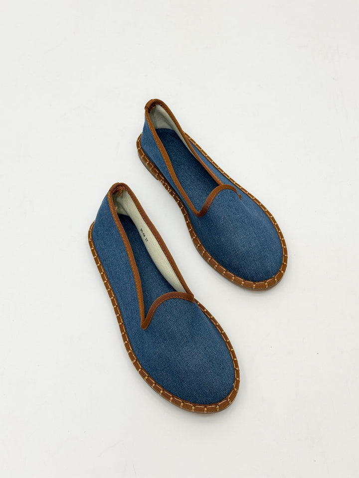 Velvet Friulane shoes with trim