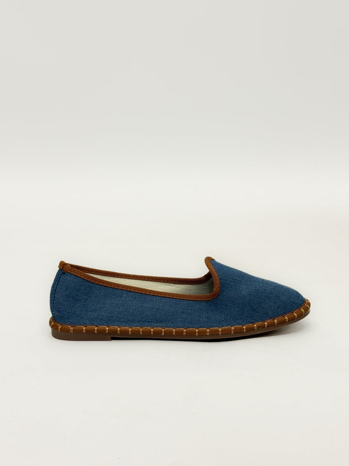 Velvet Friulane shoes with trim
