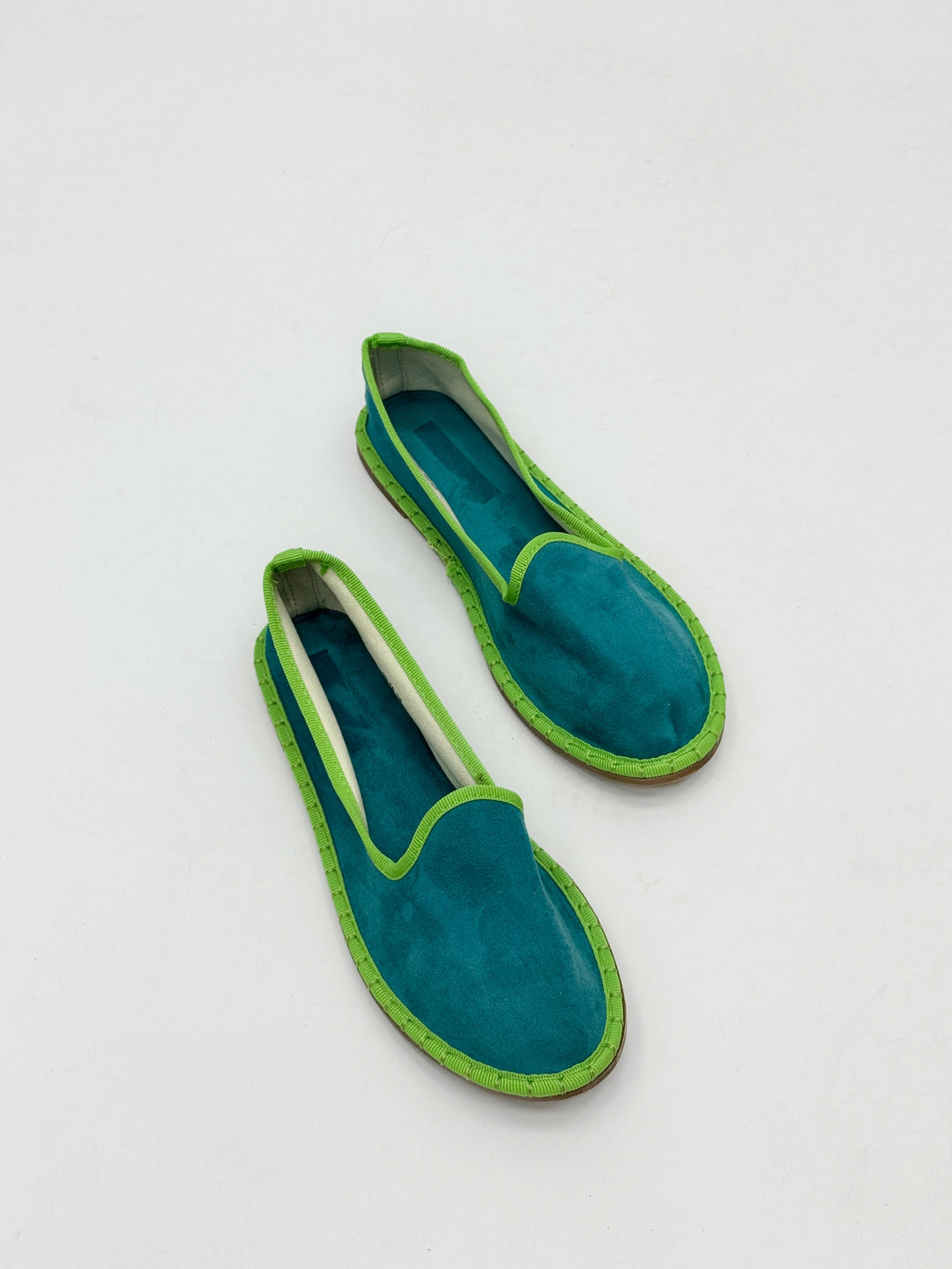 Velvet Friulane shoes with trim