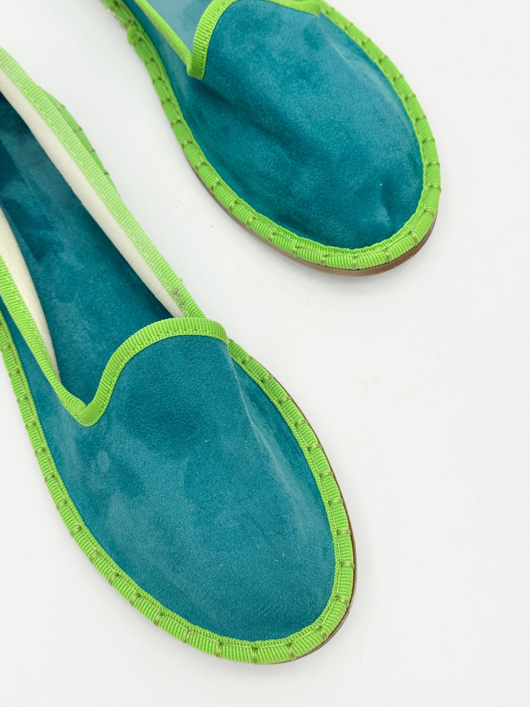 Velvet Friulane shoes with trim