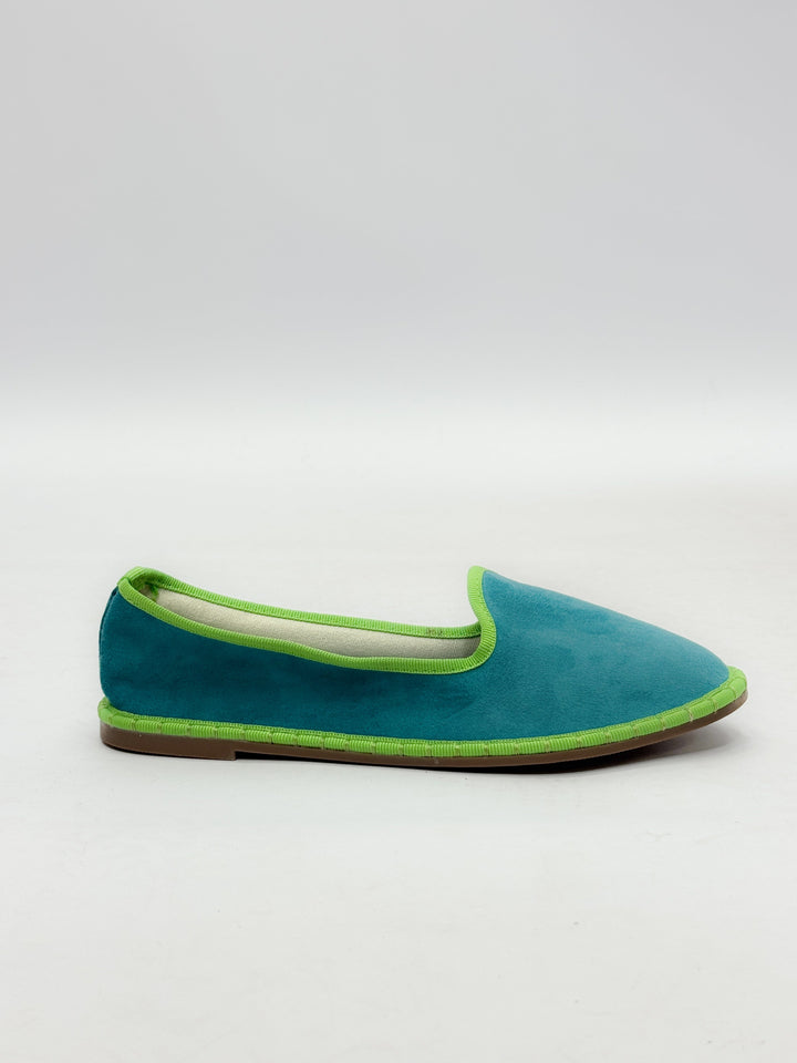 Velvet Friulane shoes with trim