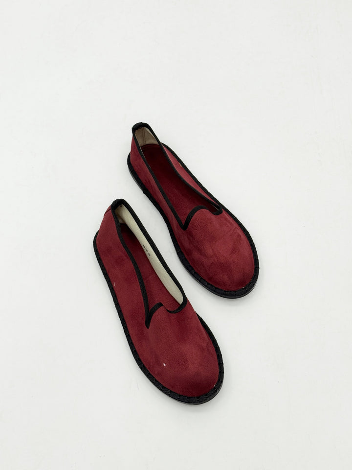 Velvet Friulane shoes with trim
