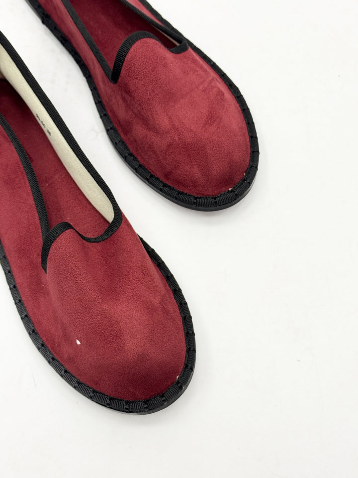 Velvet Friulane shoes with trim