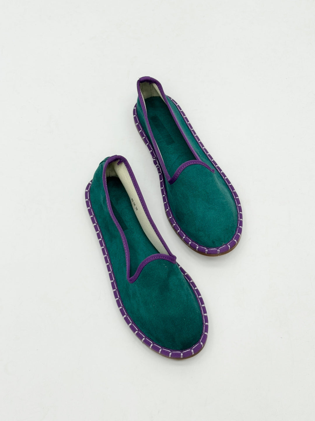 Velvet Friulane shoes with trim