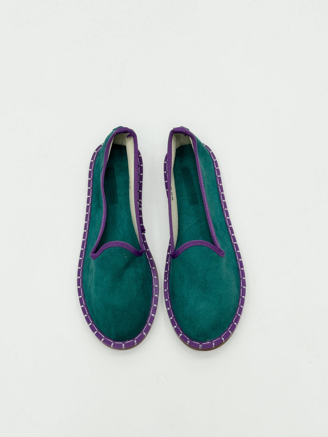 Velvet Friulane shoes with trim