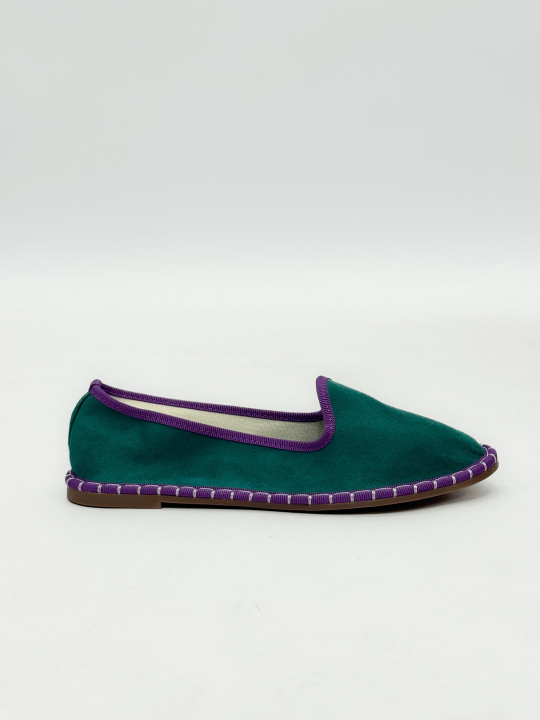 Velvet Friulane shoes with trim