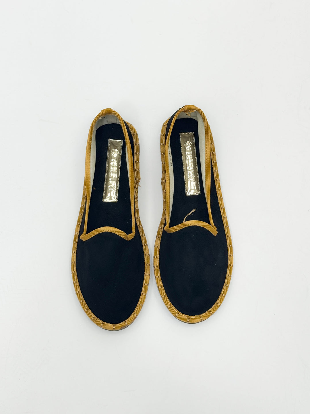 Velvet Friulane shoes with trim