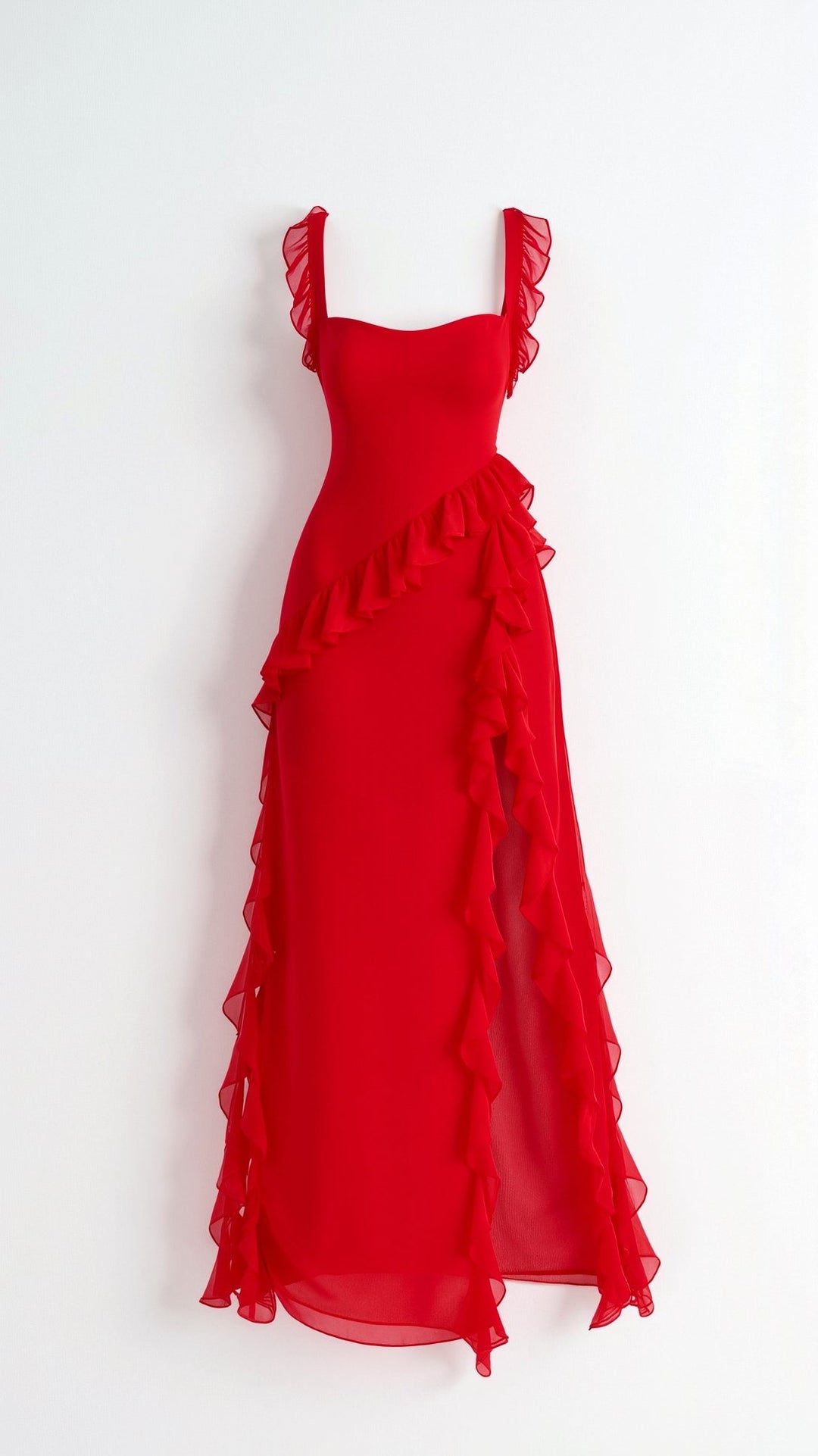 Amelia Elegant Ruffled Maxi Dress