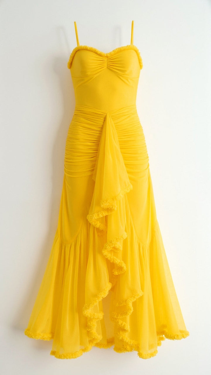 Edith Elegant Sweetheart Maxi Dress