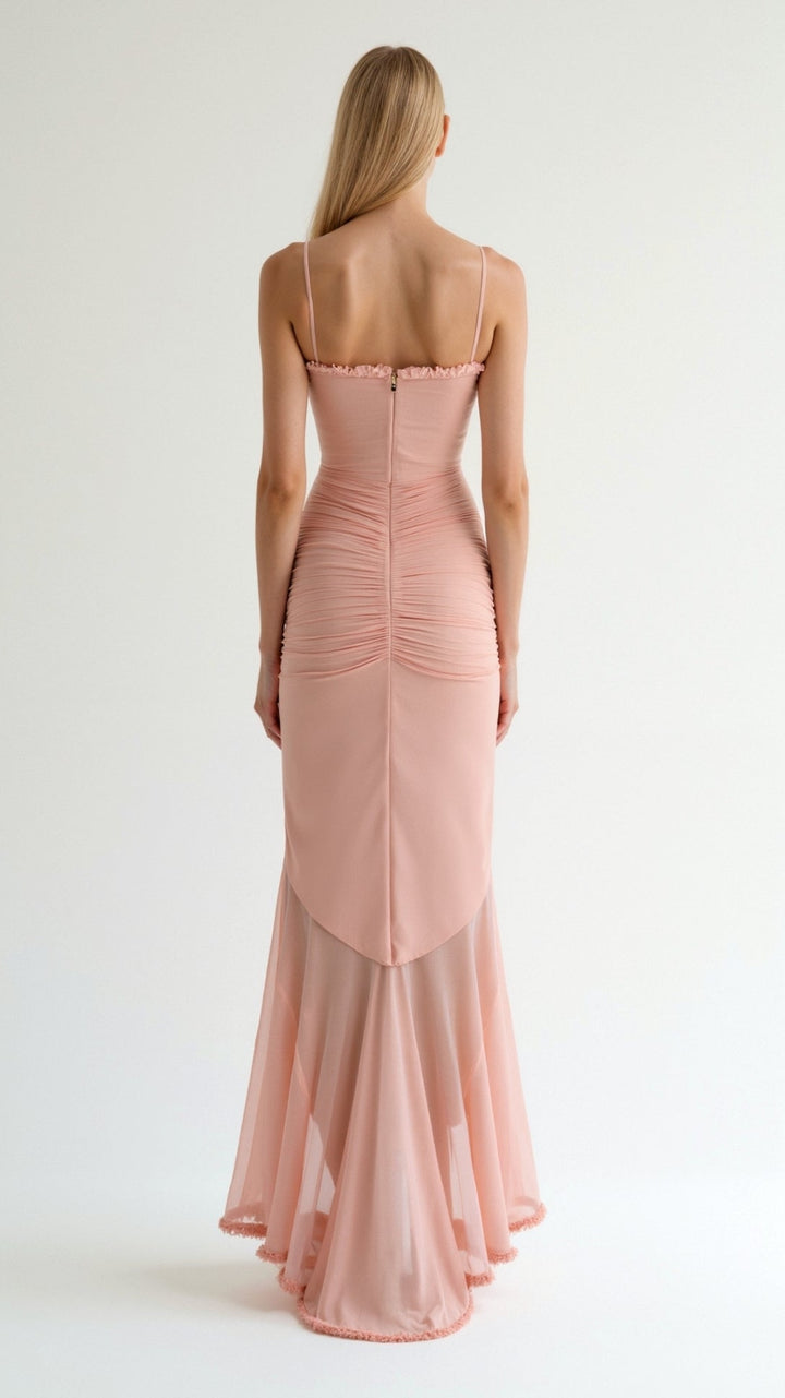 Edith Elegant Sweetheart Maxi Dress