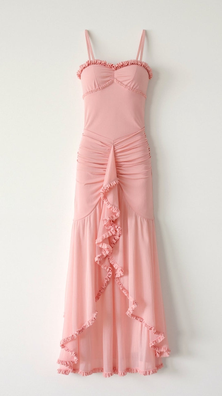 Edith Elegant Sweetheart Maxi Dress