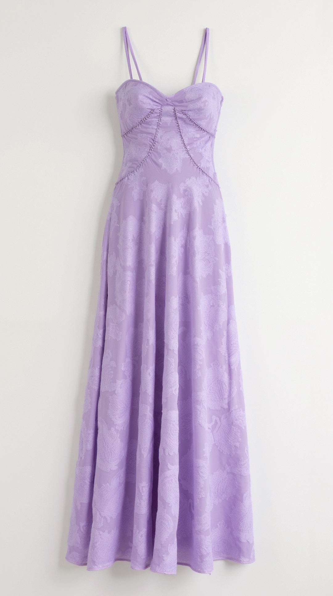 Mary Floral Jacquard Maxi Dress