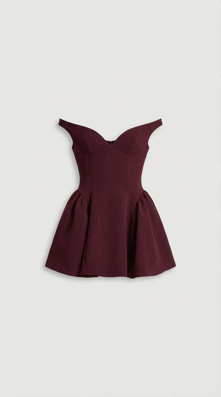 Vivienne Sculpted Off-Shoulder Mini Dress