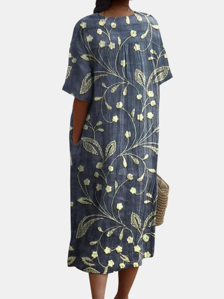 Flattering Summer Dress with Print